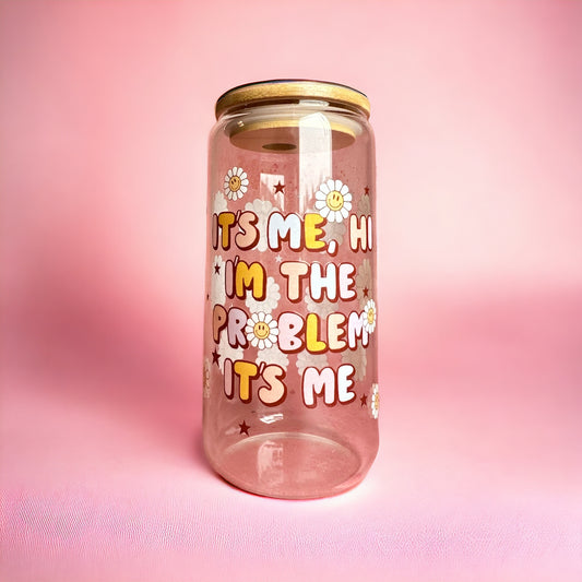 It's Me, Hi Swiftie Iced Coffee Glass Cup