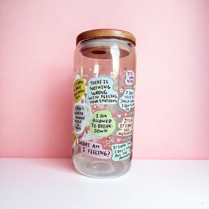 Mental Breakdown Cup Iced Coffee Glass Cup