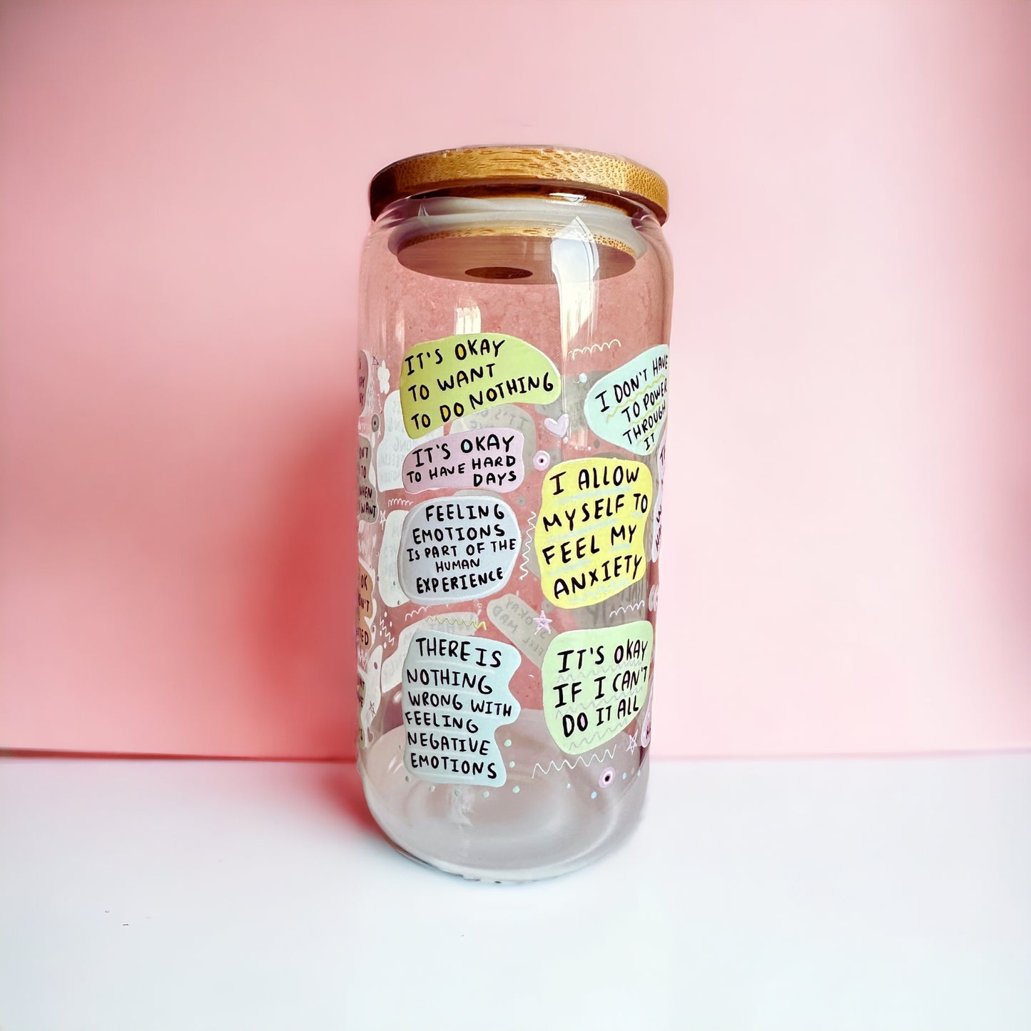 Mental Breakdown Cup Iced Coffee Glass Cup