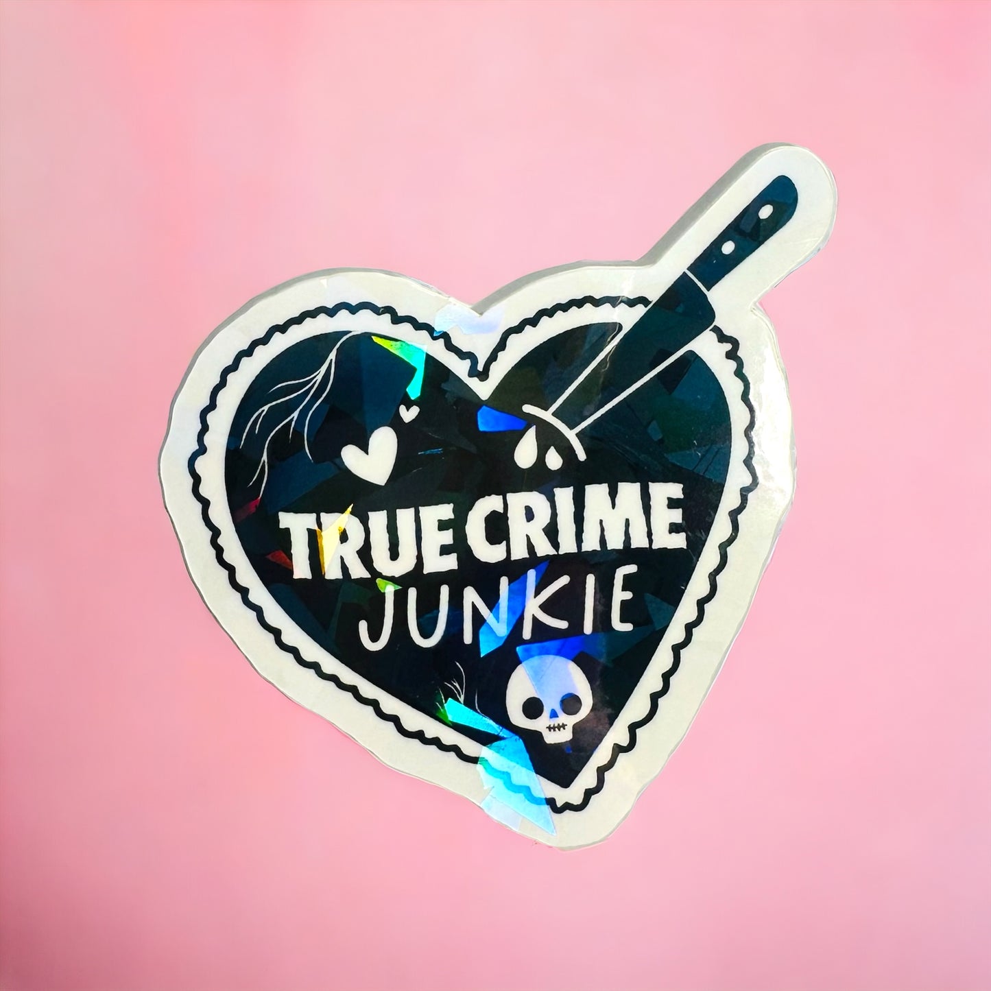 Vinyl Sticker - True crime junkie