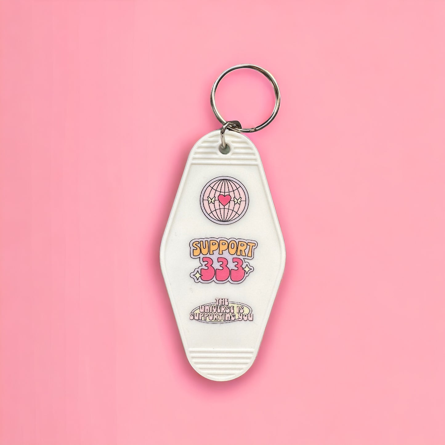 Angel Numbers Motel Keyring