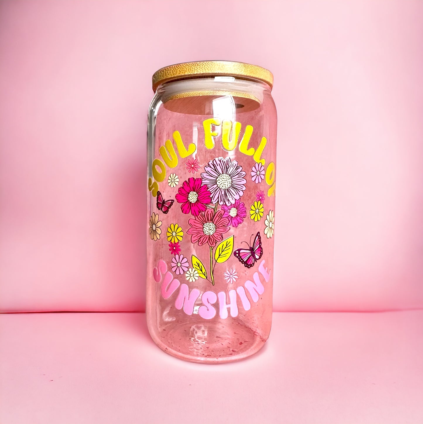 Soul full of sunshine Iced Coffee Glass Cup