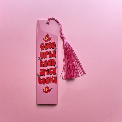 Good girls read spicy books Aluminium Metal Bookmark