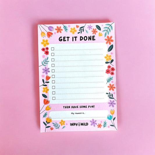 Floral To-do List Notepad