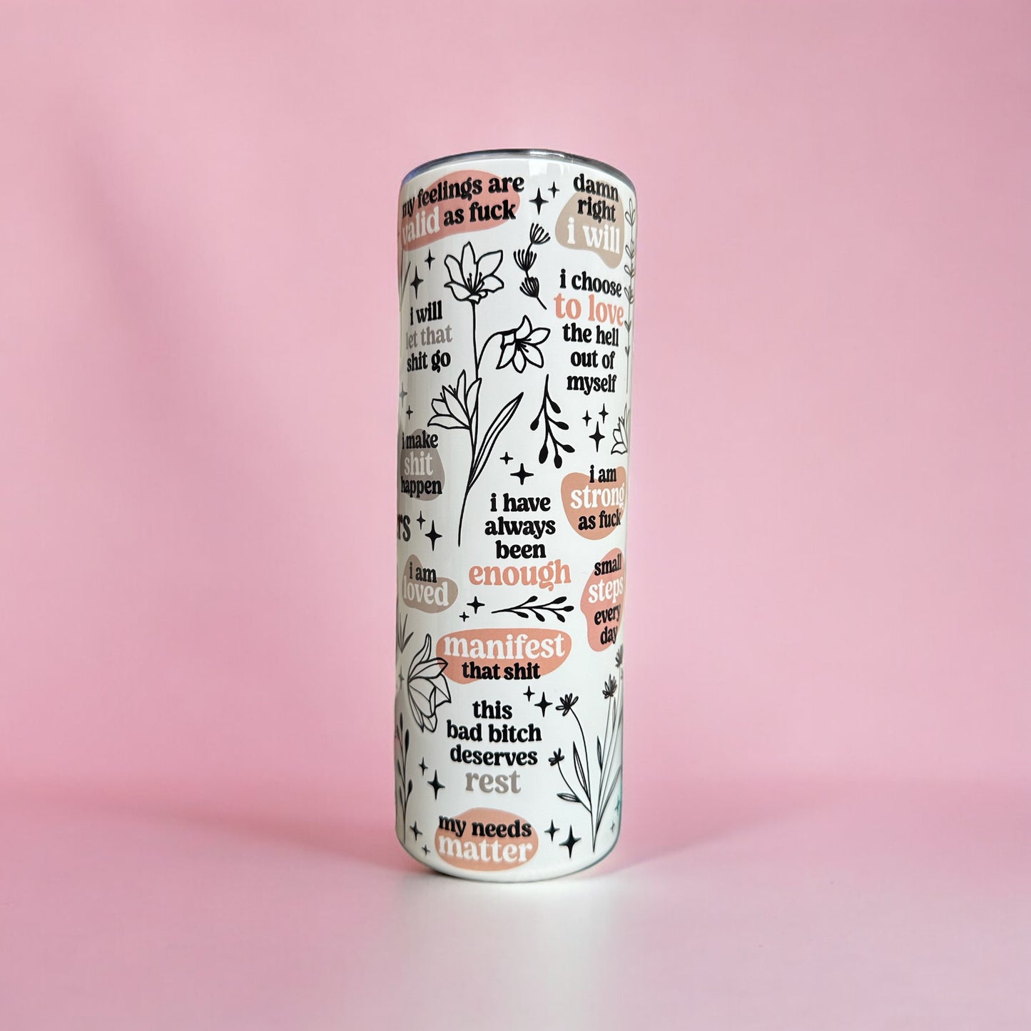 'Daily Reminders 2.0' Personalised Thermal Tumbler