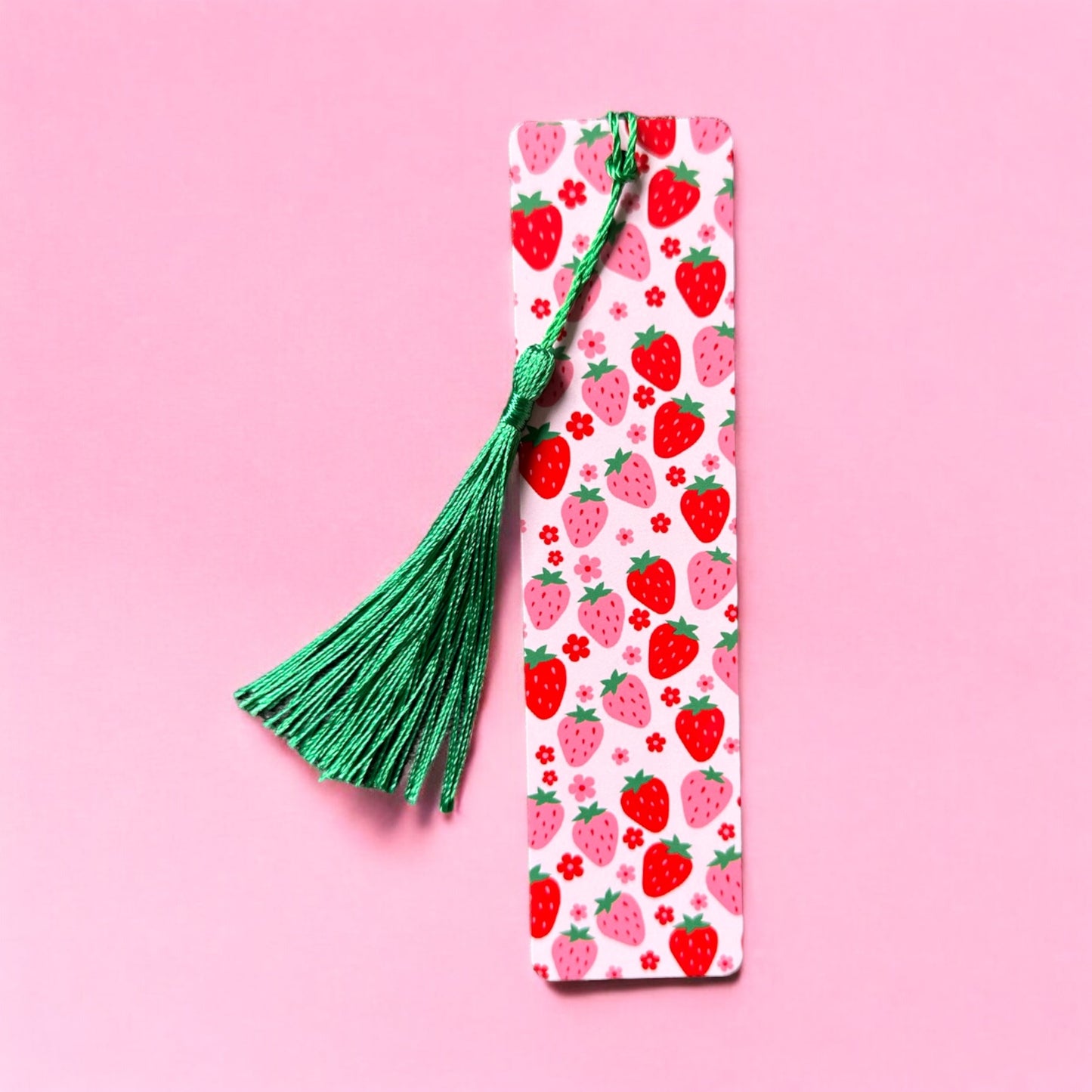 Strawberry Aluminium Metal Bookmark