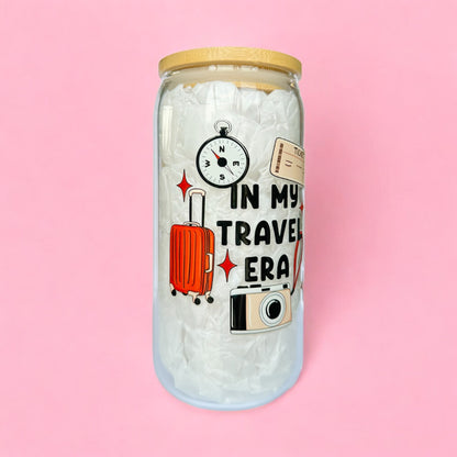 In My Travel Era Iced Coffee Glass Cup